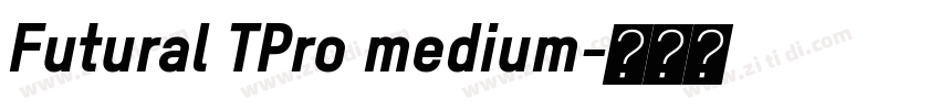Futural TPro medium字体转换
